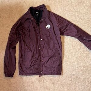 Vans purple button up coat